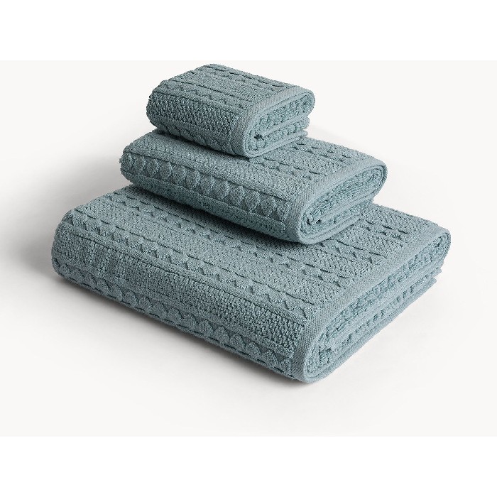 home-textiles/bath-linen-towels/coincasa-cotton-terry-towel-with-embossed-geometric-pattern-7479064