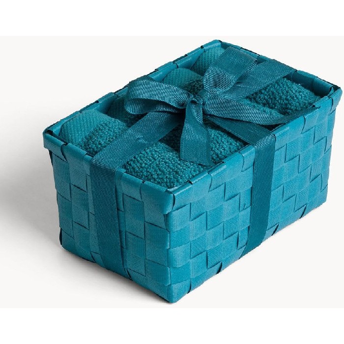 home-textiles/bath-linen-towels/coincasa-set-of-4-plain-cotton-washcloths-in-basket-blue-7479116