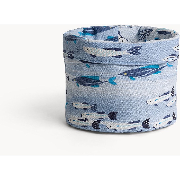 home-textiles/kitchen-textiles/coincasa-water-repellent-pure-cotton-panama-tablecloth-with-fish-print-blue-7479164