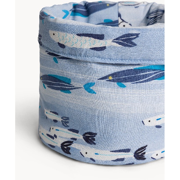 home-textiles/kitchen-textiles/coincasa-water-repellent-pure-cotton-panama-tablecloth-with-fish-print-blue-7479164
