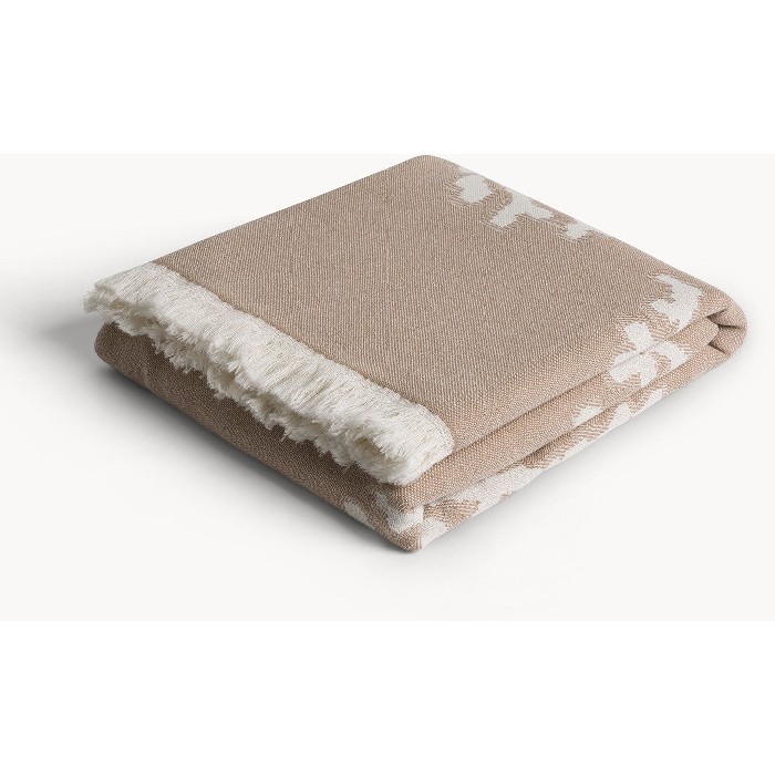 home-textiles/blankets-throws/coincasa-recycled-cotton-blanket-with-coral-motif-7479698
