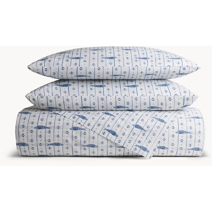 home-textiles/bed-sheets/coincasa-cotton-percale-sheet-set-fish-pattern-7479712
