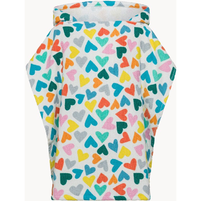 household-goods/clothes-shoes-accessories/coincasa-baby-poncho-in-pure-cotton-with-heart-print-white-7479727