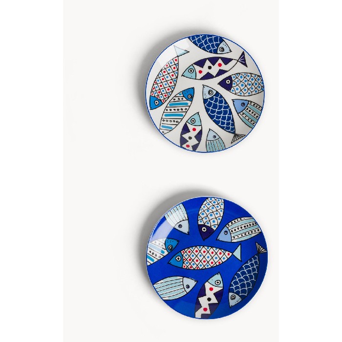 tableware/plates-bowls/coincasa-porcelain-bread-plates-with-fish-motif