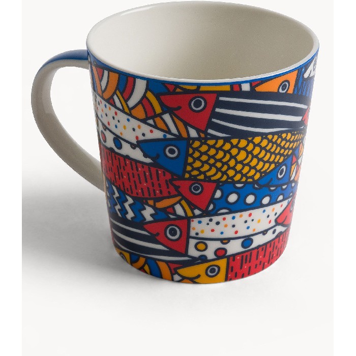 tableware/mugs-cups/coincasa-porcelain-mug-with-sardine-motif