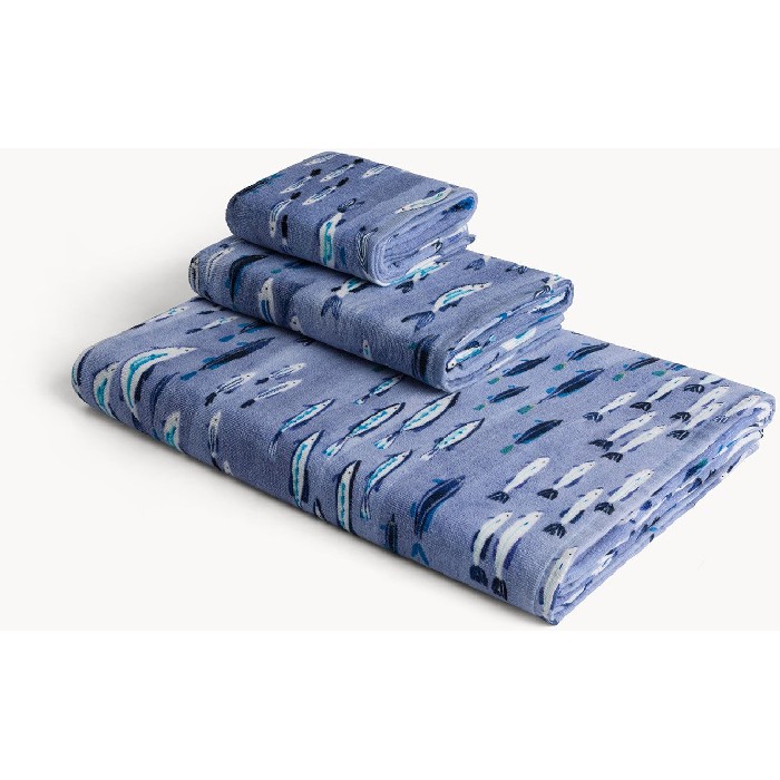 home-textiles/bath-linen-towels/coincasa-cotton-velour-towel-with-fish-pattern-blue-7490210
