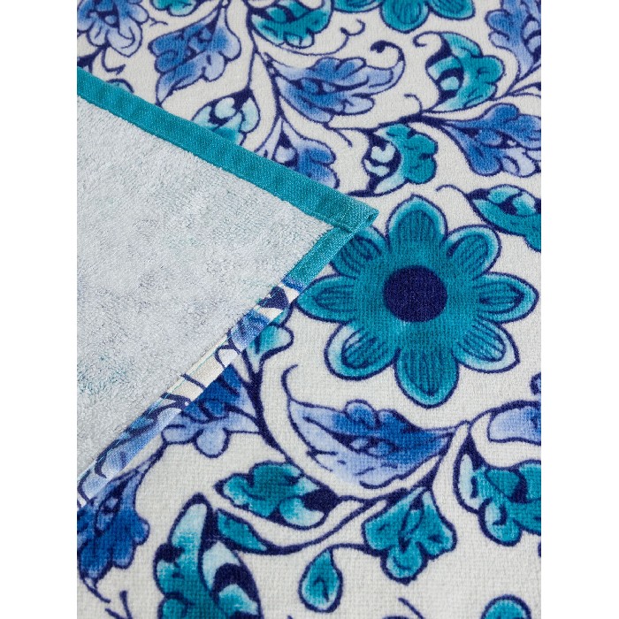 home-textiles/bath-linen-towels/coincasa-cotton-velour-towel-with-floral-print-blue-7490217