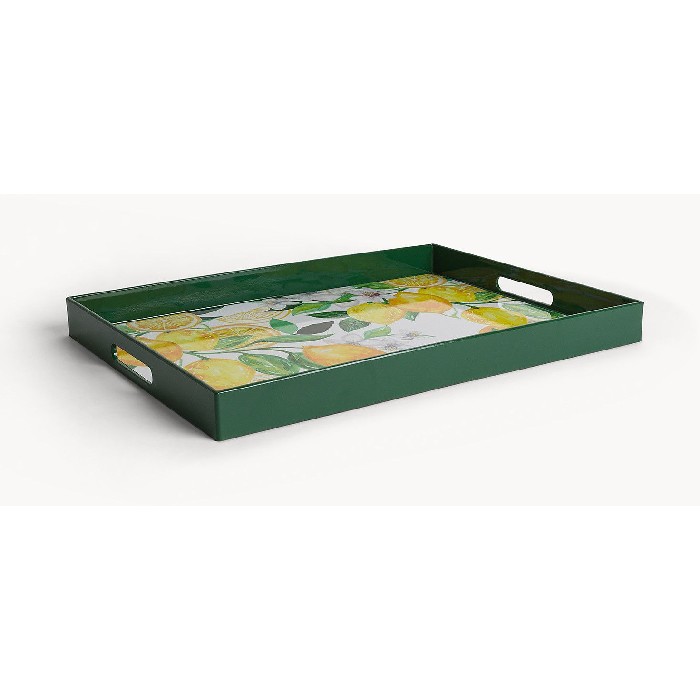 tableware/serveware/coincasa-plastic-tray-with-lemon-motif-7491719