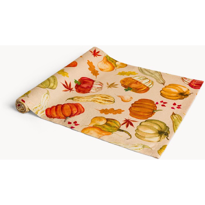 home-textiles/table-cloths-runners/coincasa-pure-cotton-panama-table-runner-with-pumpkin-print-–-7493208