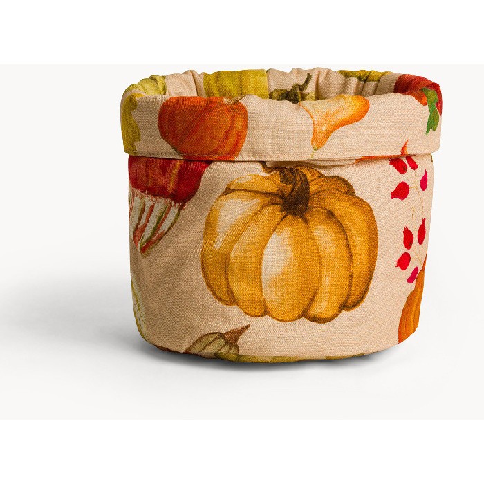 tableware/centrepieces-fruit-bowls/coincasa-pure-cotton-panama-basket-with-pumpkin-print-–-7493212