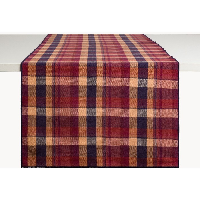 home-textiles/table-cloths-runners/coincasa-7494052-table-runner-–-checkered-dyed-cotton
