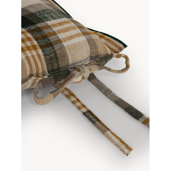 home-textiles/cushions-cushion-covers/coincasa-7494070-chair-cushion-–-checked-yarn-dyed-pure-cotton-with-ties