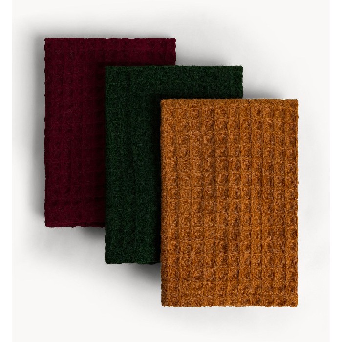 home-textiles/kitchen-textiles/coincasa-7494082-tea-towels-–-set-of-3-pure-cotton-waffle-weave