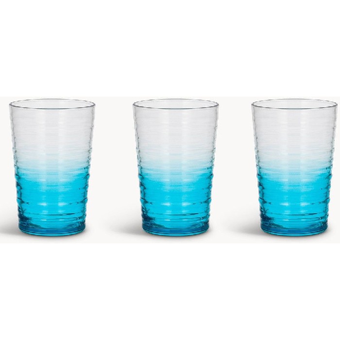 tableware/glassware/coincasa-set-of-3-granada-glass-tumblers-blue-7494298