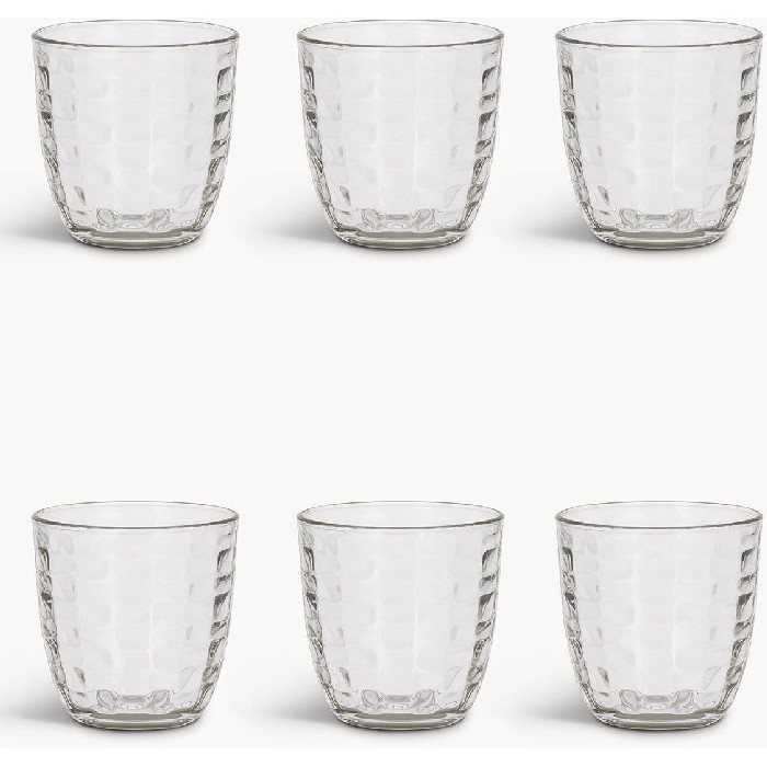 tableware/glassware/coincasa-set-of-6-glass-tumblers-clear-7494304