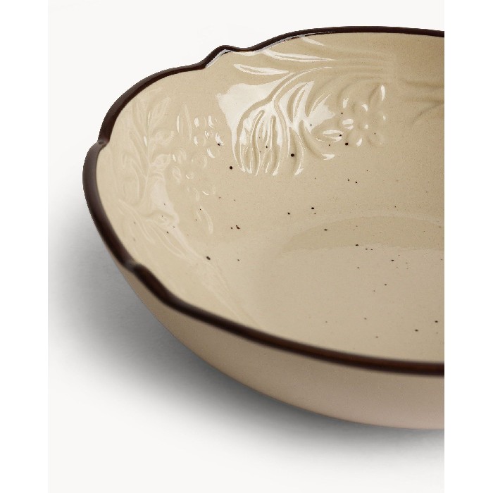 tableware/plates-bowls/coincasa-7499889-stoneware-soup-plate-–-brown-trim