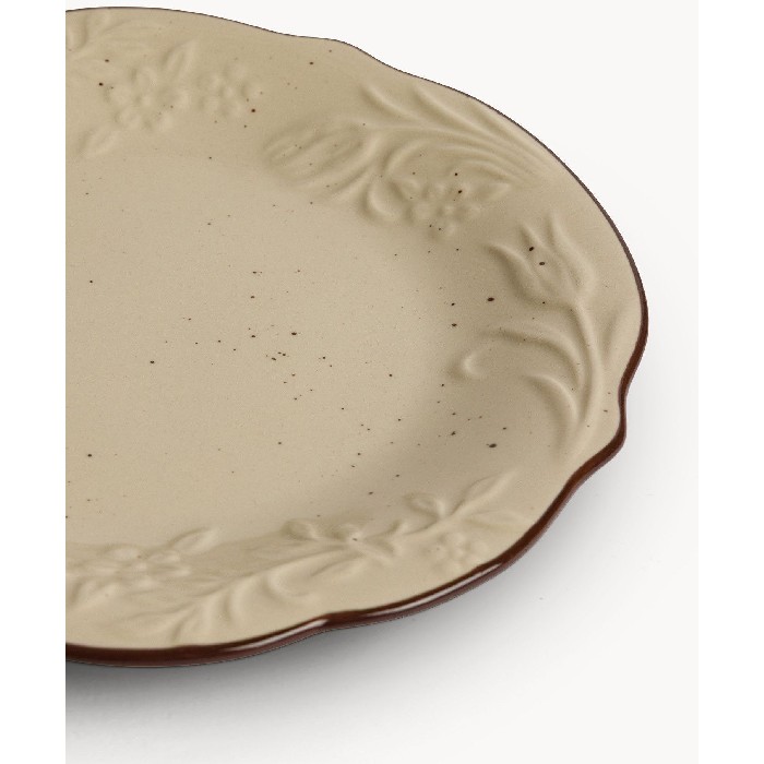 tableware/plates-bowls/coincasa-7499890-stoneware-side-dish-–-brown-trim