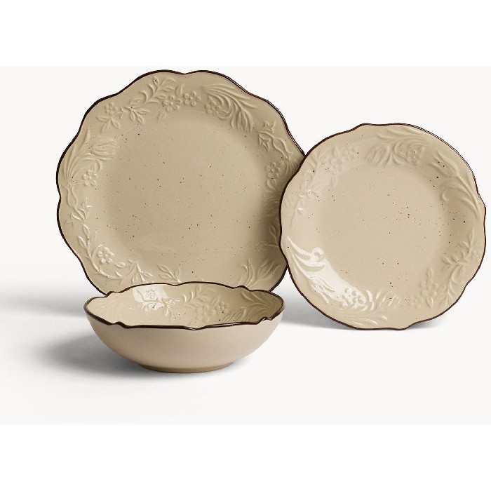 tableware/plates-bowls/coincasa-7499890-stoneware-side-dish-–-brown-trim