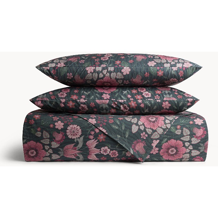 home-textiles/bed-sheets/coincasa-cotton-percale-flat-sheet-with-floral-print-7499938