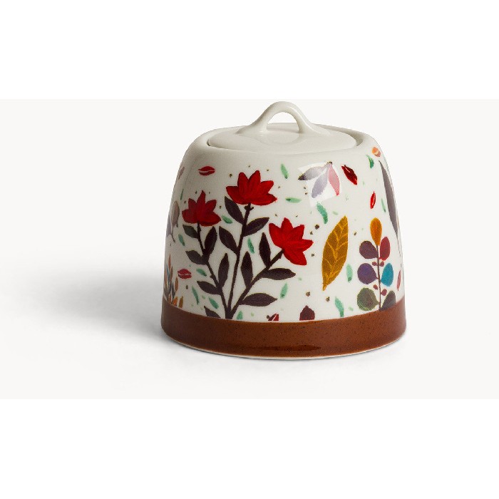 kitchenware/tea-coffee-accessories/coincasa-leaf-patterned-stoneware-sugar-bowl-–-7499980