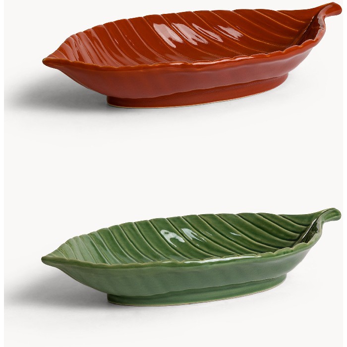 tableware/serveware/coincasa-leaf-patterned-stoneware-bowl-–-7499990