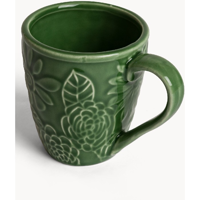 tableware/mugs-cups/coincasa-stoneware-mug-with-embossed-flowers-–-7499992