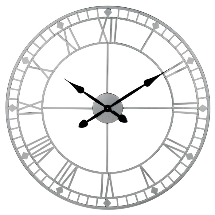 home-decor/clocks/antique-silver-metal-round-wall-clock