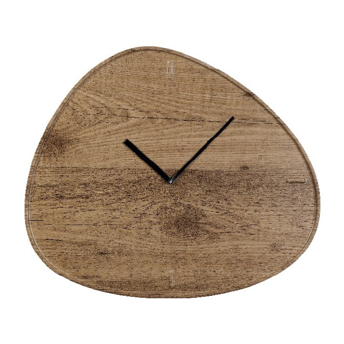 home-decor/clocks/natural-wood-veneer-teardrop-shaped-wall-clock