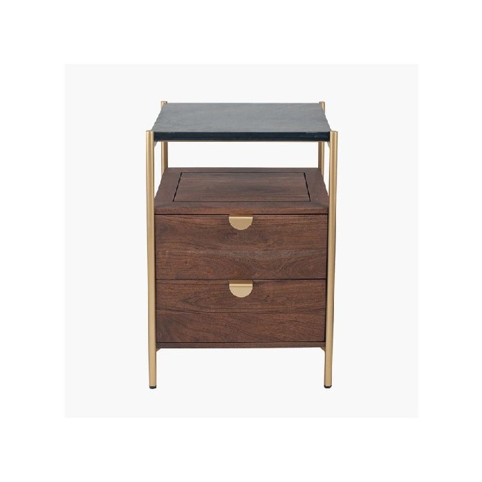 bedrooms/bedside-tables/langley-acacia-wood-and-black-marble-2-drawer-bedside-unit