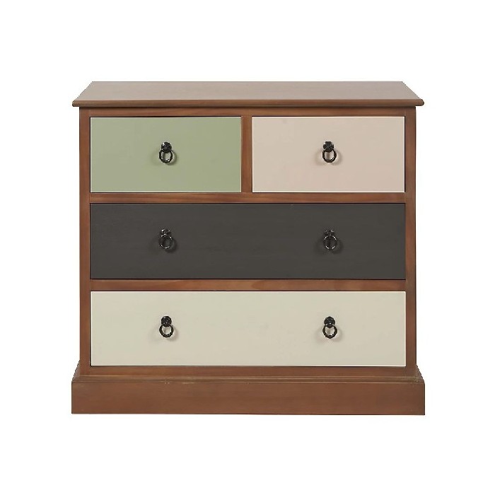 bedrooms/chest-of-drawers/loft-pine-wood-sage-multicoloured-4-drawer-unit