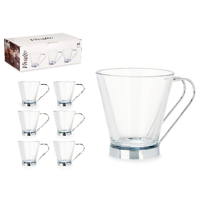 tableware/mugs-cups/promo-glass-mug-with-metal-handle-140-ml-shot-caffé-latt