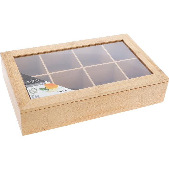 kitchenware/tea-coffee-accessories/excellent-houseware-tea-box-with-8-compartments-bamboo