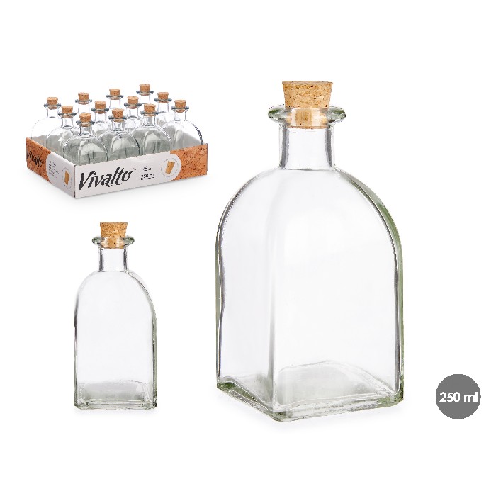 tableware/carafes-jugs-bottles/promo-glass-bottle-250ml-cork-stopper
