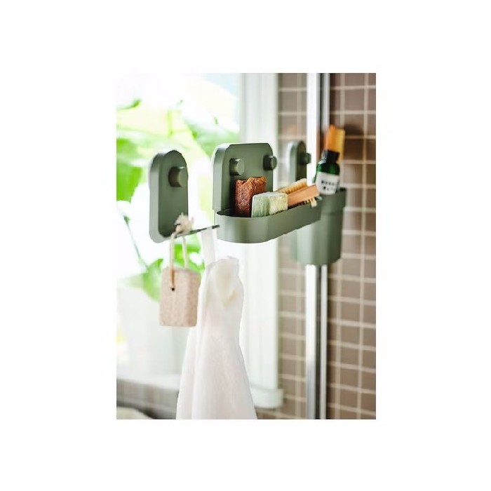 kitchenware/miscellaneous-kitchenware/promo-ikea-obonas-container-with-suction-cup-grey-green
