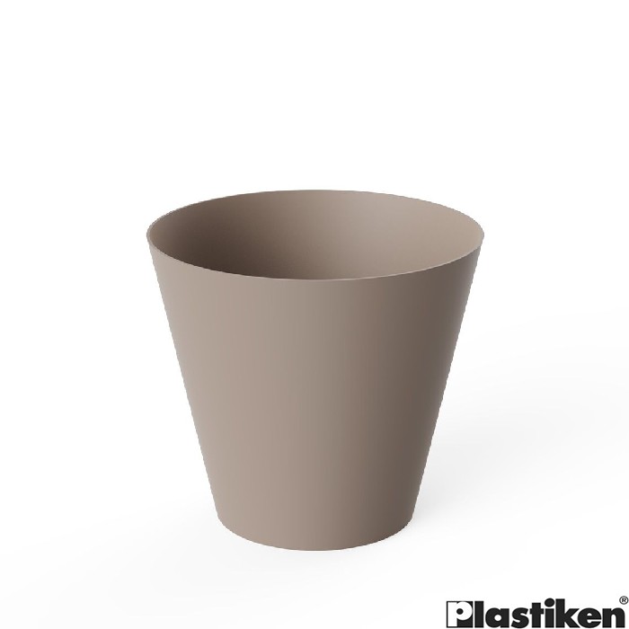 gardening/pots-planters-troughs/plastiken-tes-cone-18cm-taupe