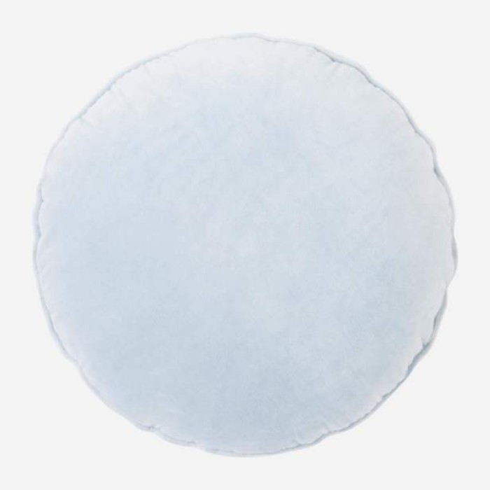 home-textiles/cushions-cushion-covers/promo-habitat-ropper-round-velvet-cushion-40-cm-blue