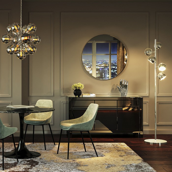 home-decor/mirrors/kare-mirror-cuve-stainless-steel-ø100cm