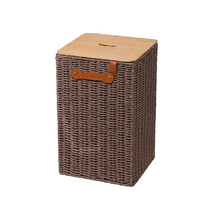 bathrooms/bathroom-storage-shelving/tendance-taupe-laundry-basket-with-bamboo-lid