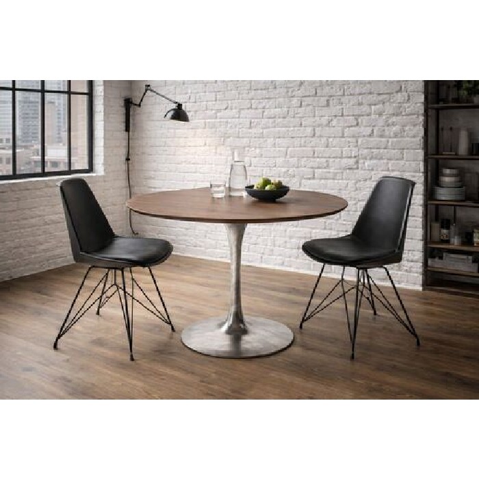 dining/dining-tables/kare-invitation-dining-table-set-walnut-and-zinc-diameter-120cm