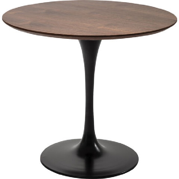 dining/dining-tables/kare-invitation-dining-table-set-walnut-black-diameter-90cm