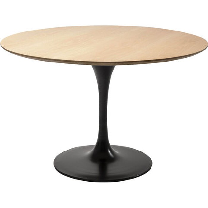 dining/dining-tables/kare-invitation-dining-table-set-oak-black-diameter-120cm