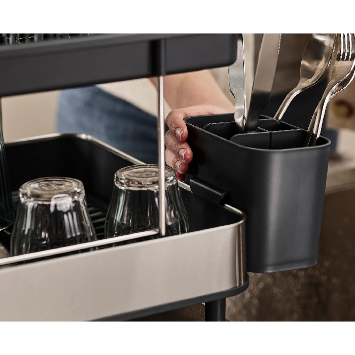 kitchenware/dish-drainers-accessories/excel-steel-2-tier-dish-rack-steelgrey