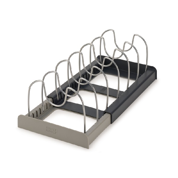 kitchenware/dish-drainers-accessories/drawerstore-expanding-cookware-organiser-grey