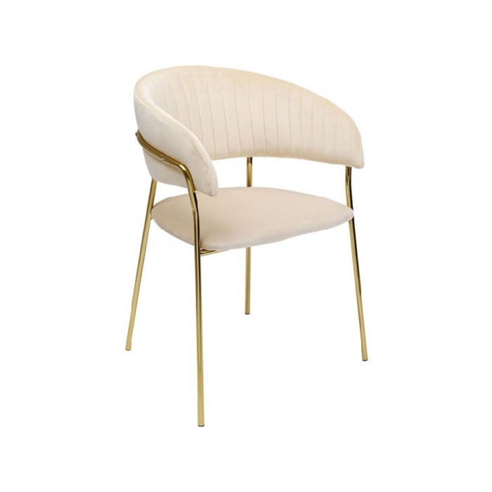 dining/dining-chairs/kare-chair-with-armrest-belle-velvet-cream