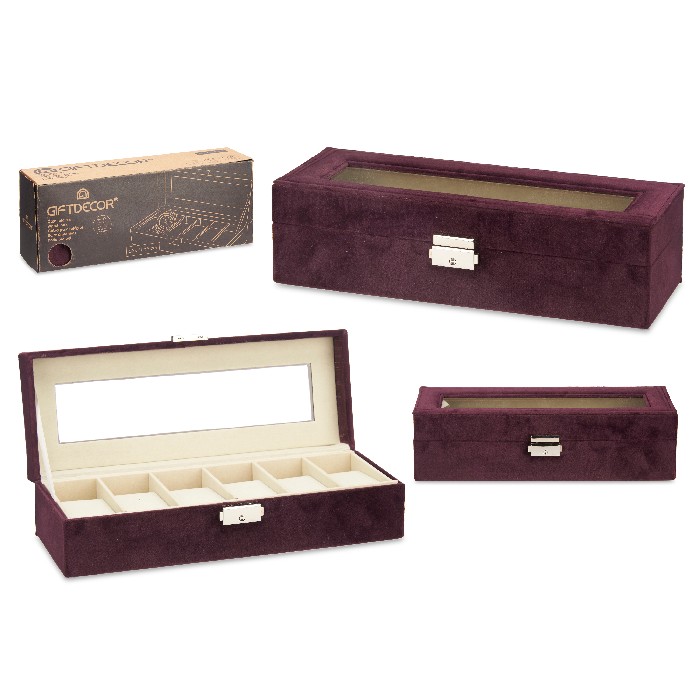 home-decor/jewellery-boxes/promo-watch-box-6-slots-andlock-burgundy