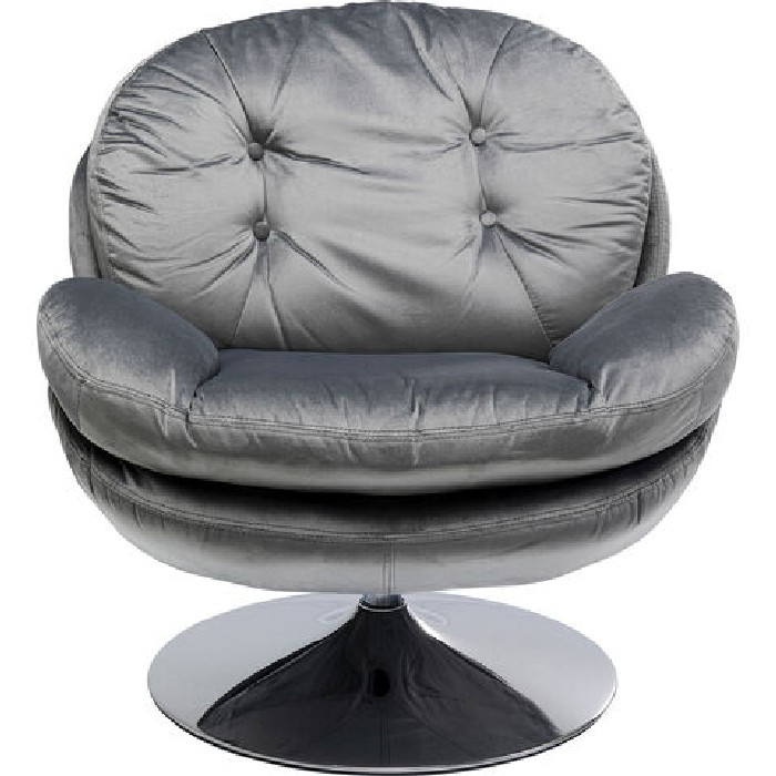 sofas/designer-armchairs/kare-cosy-swivel-armchair-grey