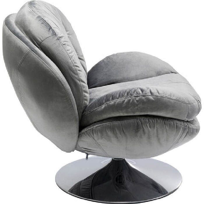 sofas/designer-armchairs/kare-cosy-swivel-armchair-grey