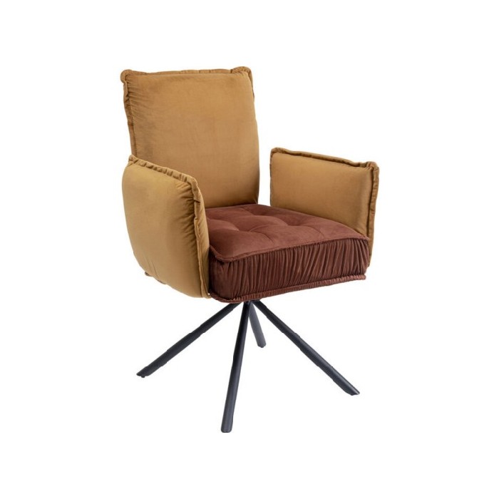 sofas/designer-armchairs/kare-chair-with-armrest-chelsea-brown-last-one-on-display