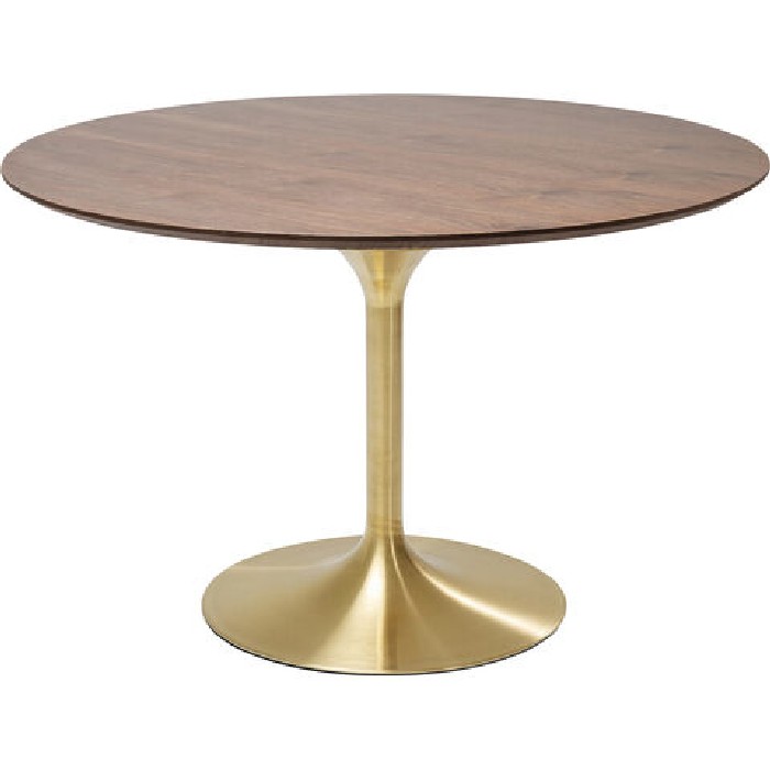 dining/dining-tables/kare-invitation-dining-table-set-walnut-and-brass-diameter-120cm