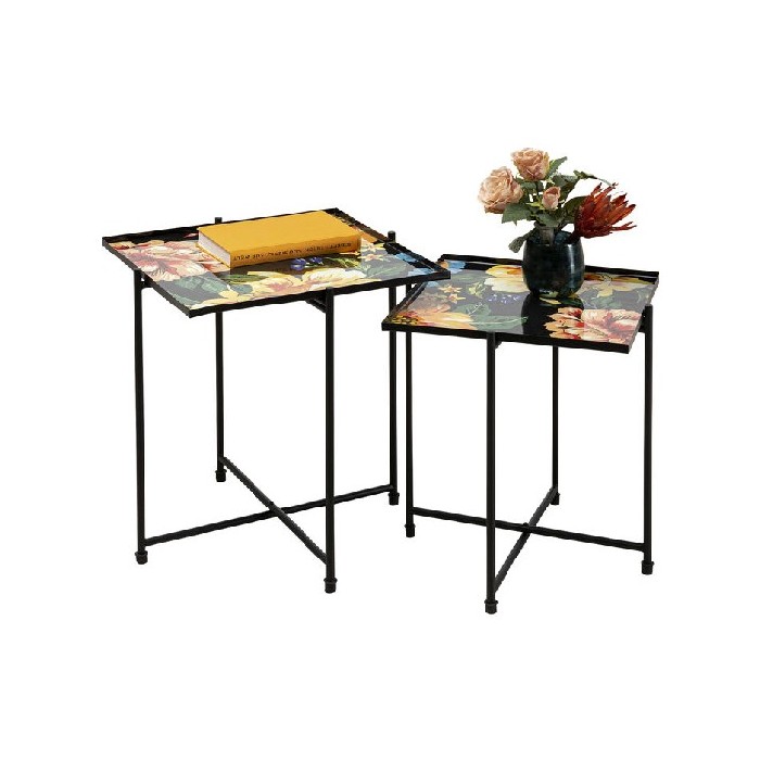 living/coffee-tables/kare-side-table-flowers-garden-square-2set